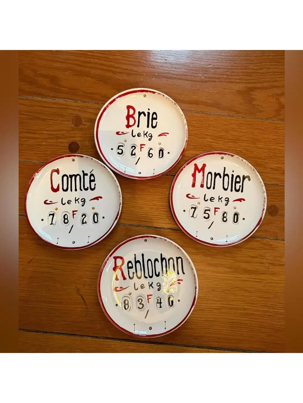 Williams Sonoma French Market Collection appetizer plates - set of 4